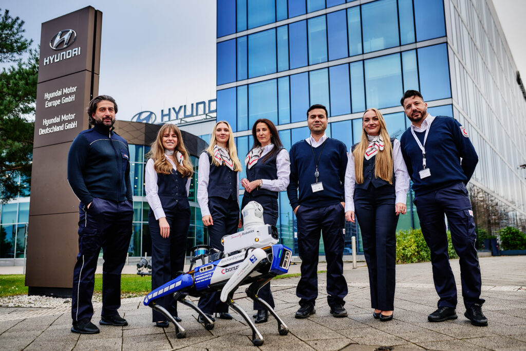 CIBORIUS Security Team Empfangsdienst Objektschutz vor Hyundai Gebäude