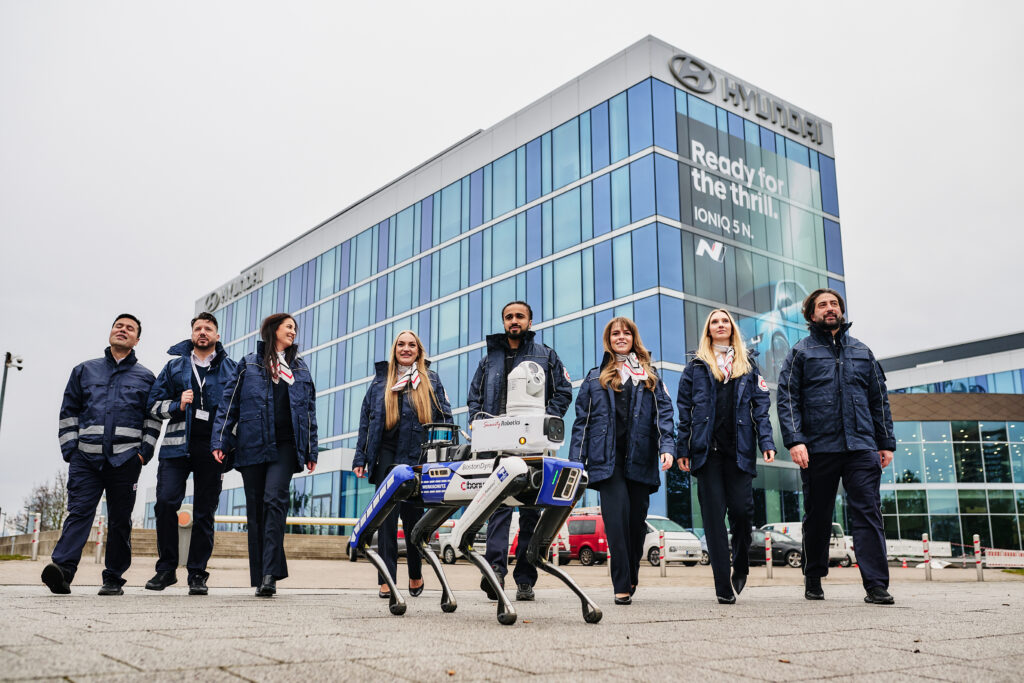 CIBORIUS Security Mitarbeiter SPOT Roboter Objektschutz Hyundai Standort